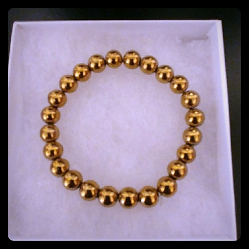 Gold Hematite Stone Bracelet